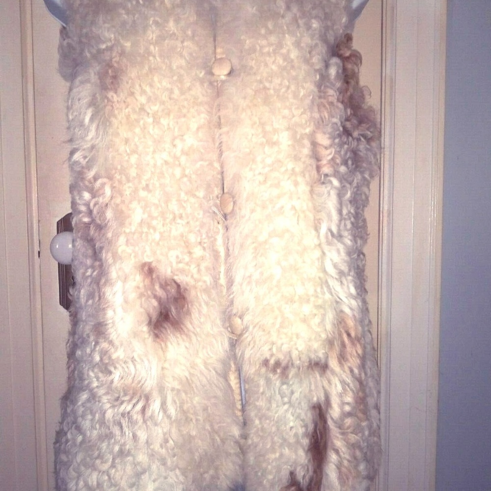 REISS 100% Sheepskin Reversible Vest S/XS